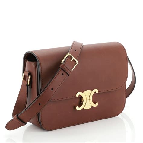 celine bag triomphe brown